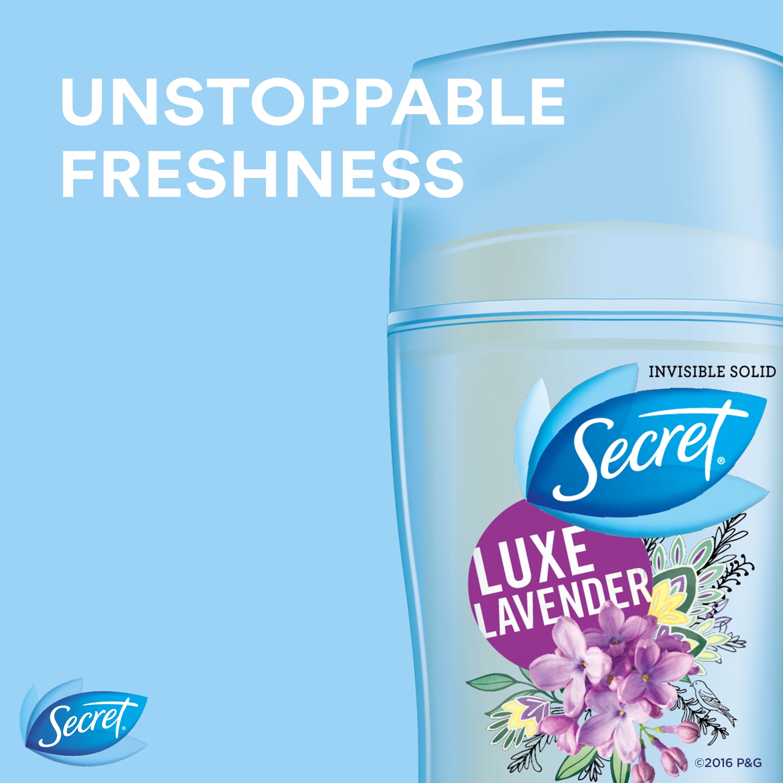 Invisible Solid Antiperspirant and Deodorant, Lavender Scent, 2.6 oz