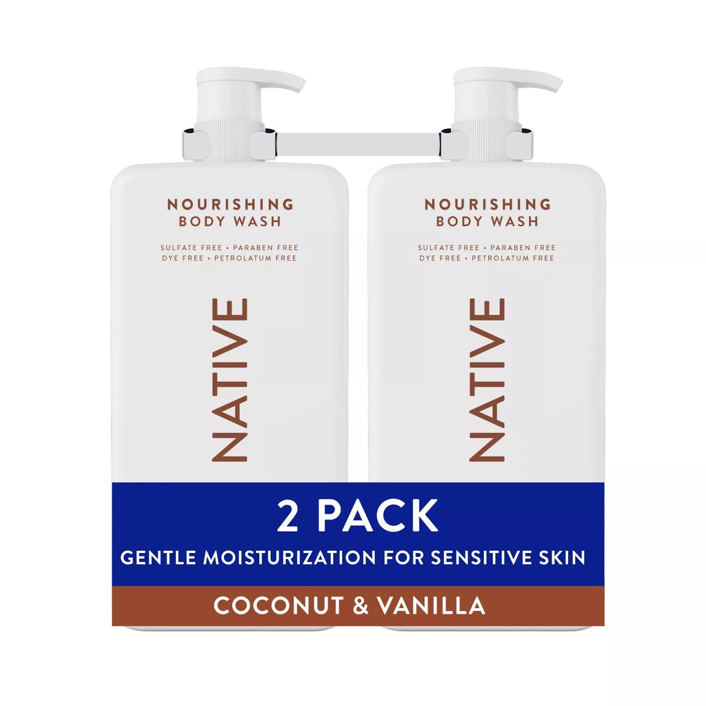 Nourishing Body Wash, Coconut &amp; Vanilla, 36 Fluid Ounce (Pack of 2)