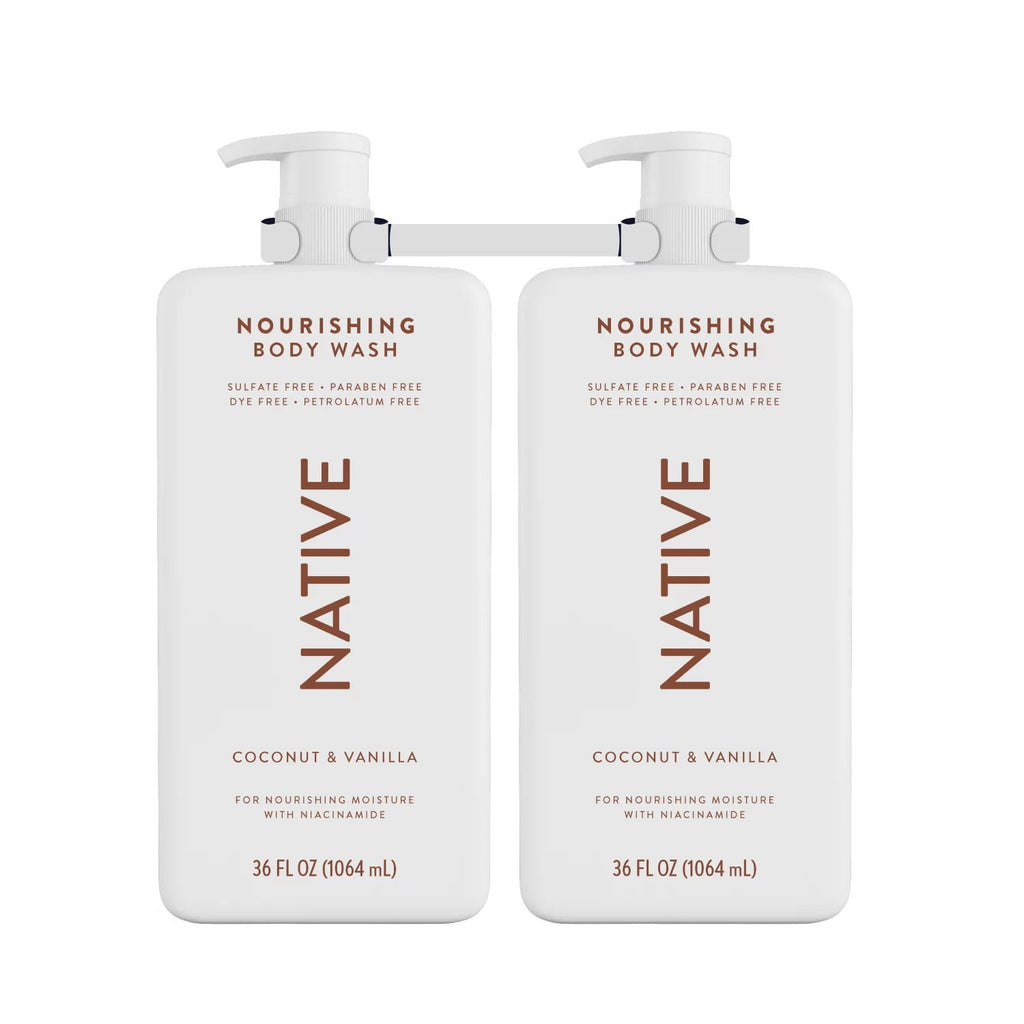 Nourishing Body Wash, Coconut &amp; Vanilla, 36 Fluid Ounce (Pack of 2)