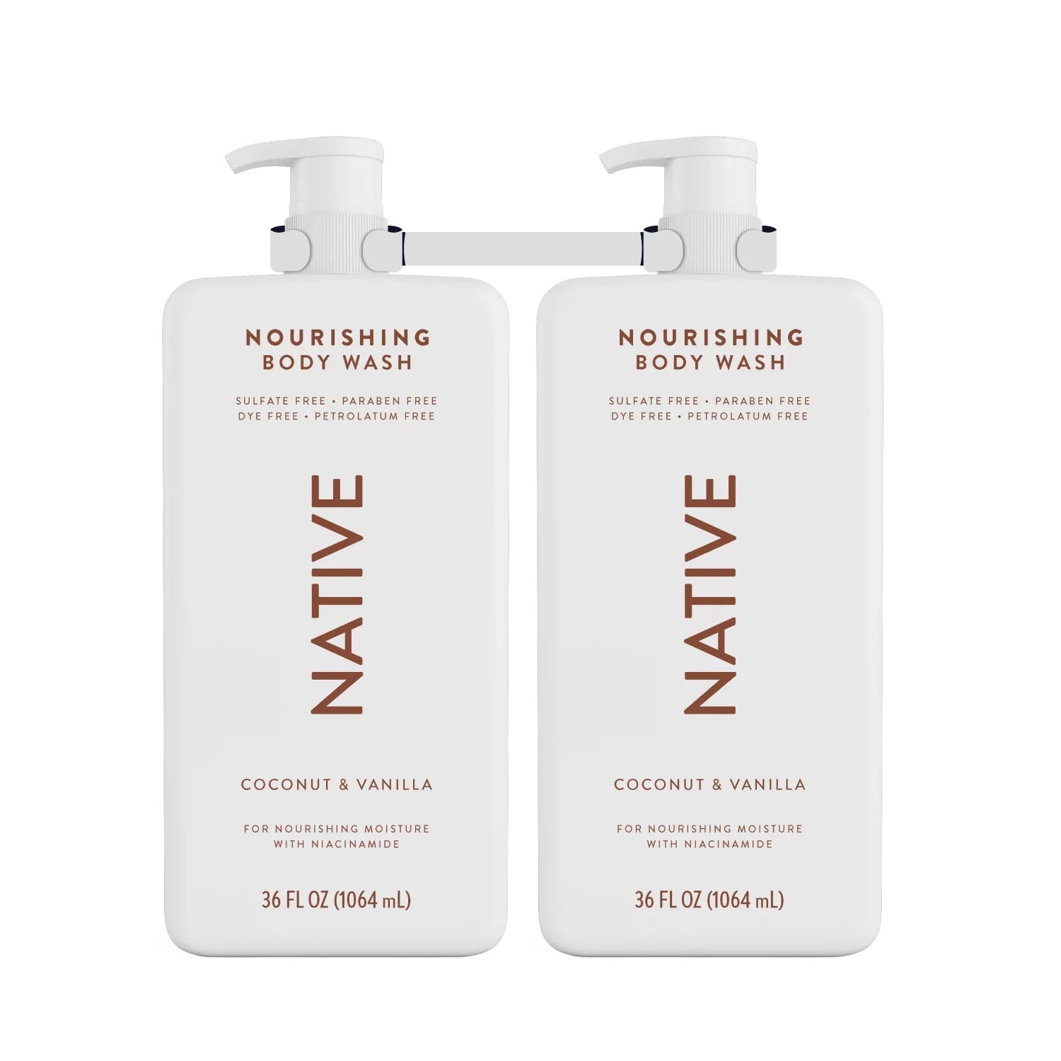 Nourishing Body Wash, Coconut &amp; Vanilla, 36 Fluid Ounce (Pack of 2)