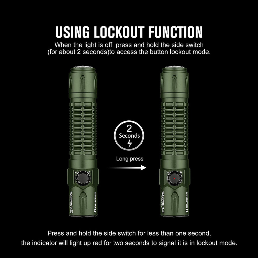 Warrior 3S Dream Blue Waterproof handheld Flashlight, 2300 Lum, 300 Meter