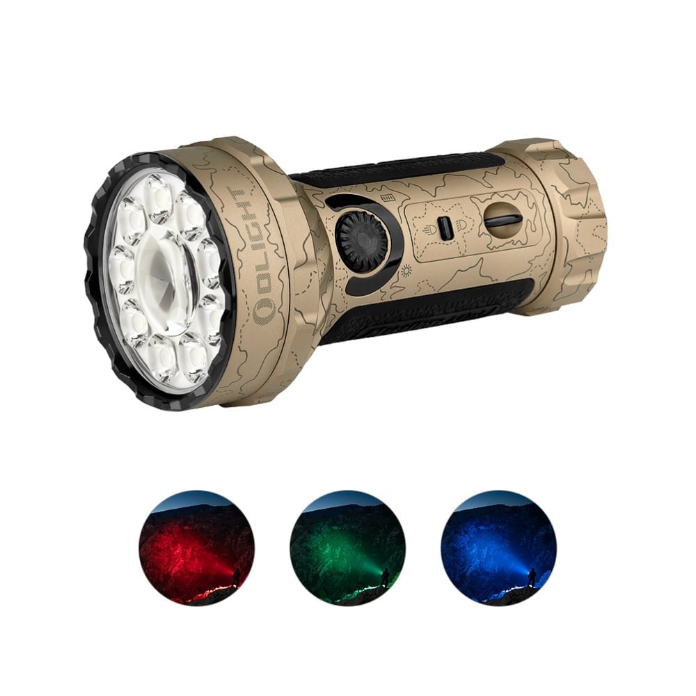 Marauder Mini 7,000 Lumens Bright Flashlight with 600 Meters Beam Distance, Powerful RGB Lights, Magnetic Rechargeable for Outdoors Work, Hunting, and Searching(Midnight Blue)