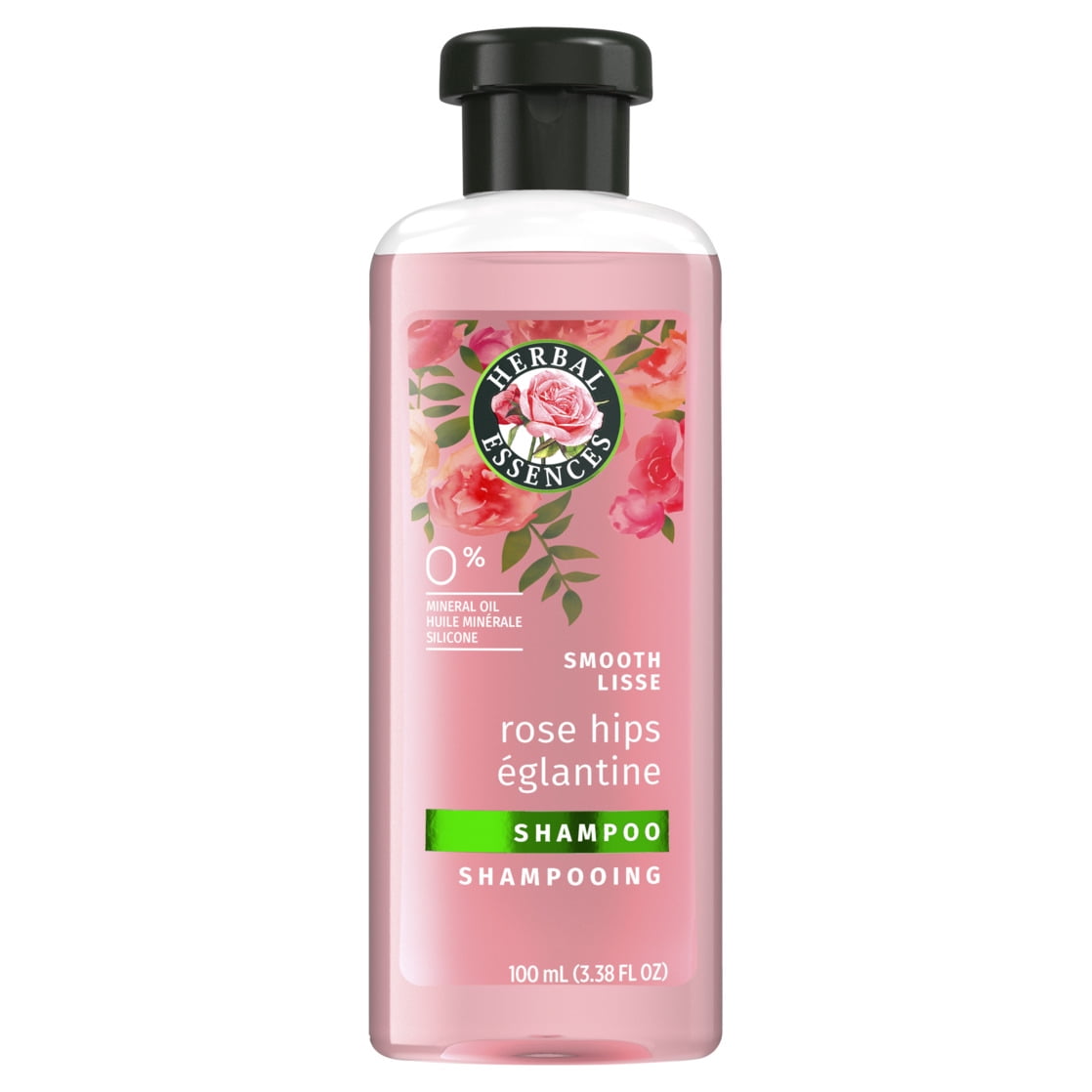 Rose Hips Smooth Shampoo, All Hair Types, 3.38 fl oz Travel Size