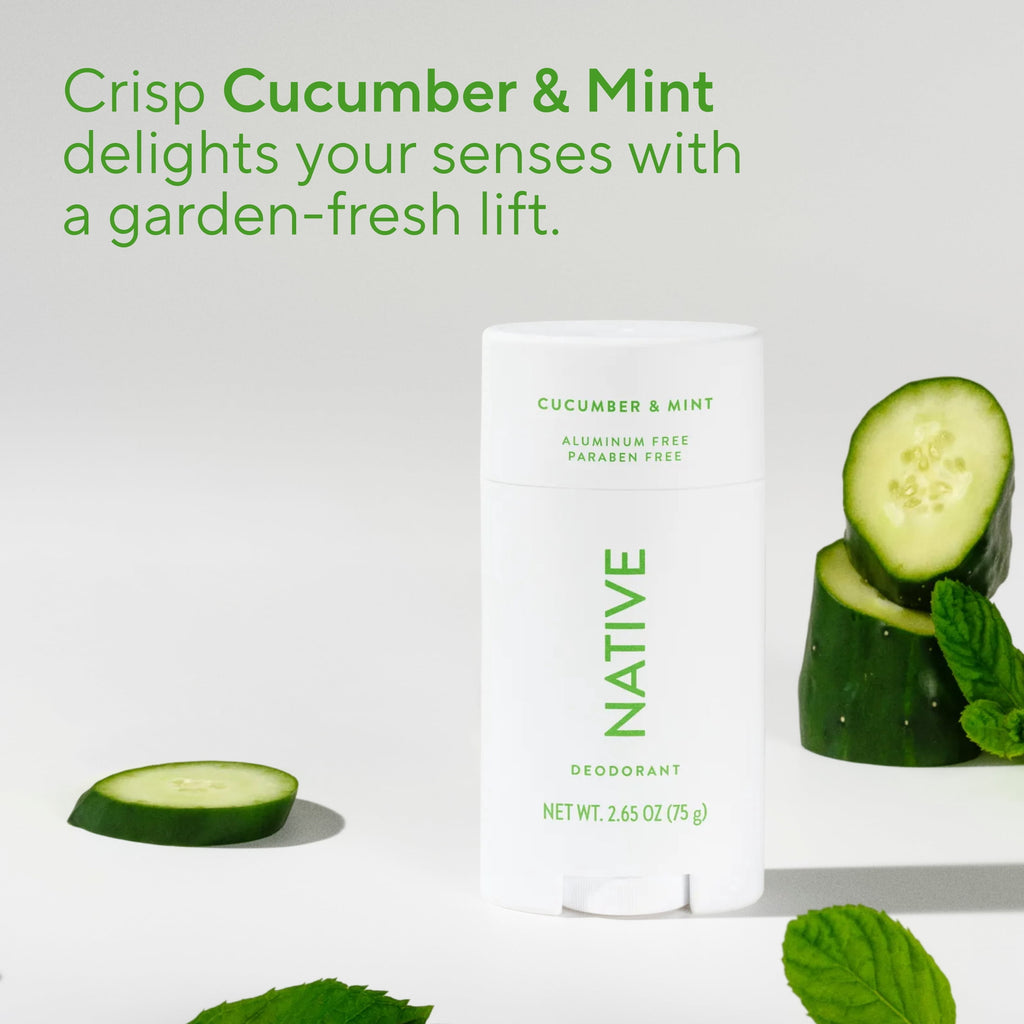 Deodorant, Aluminum Free, Cucumber &amp; Mint, for Women and Men, 2.65 oz
