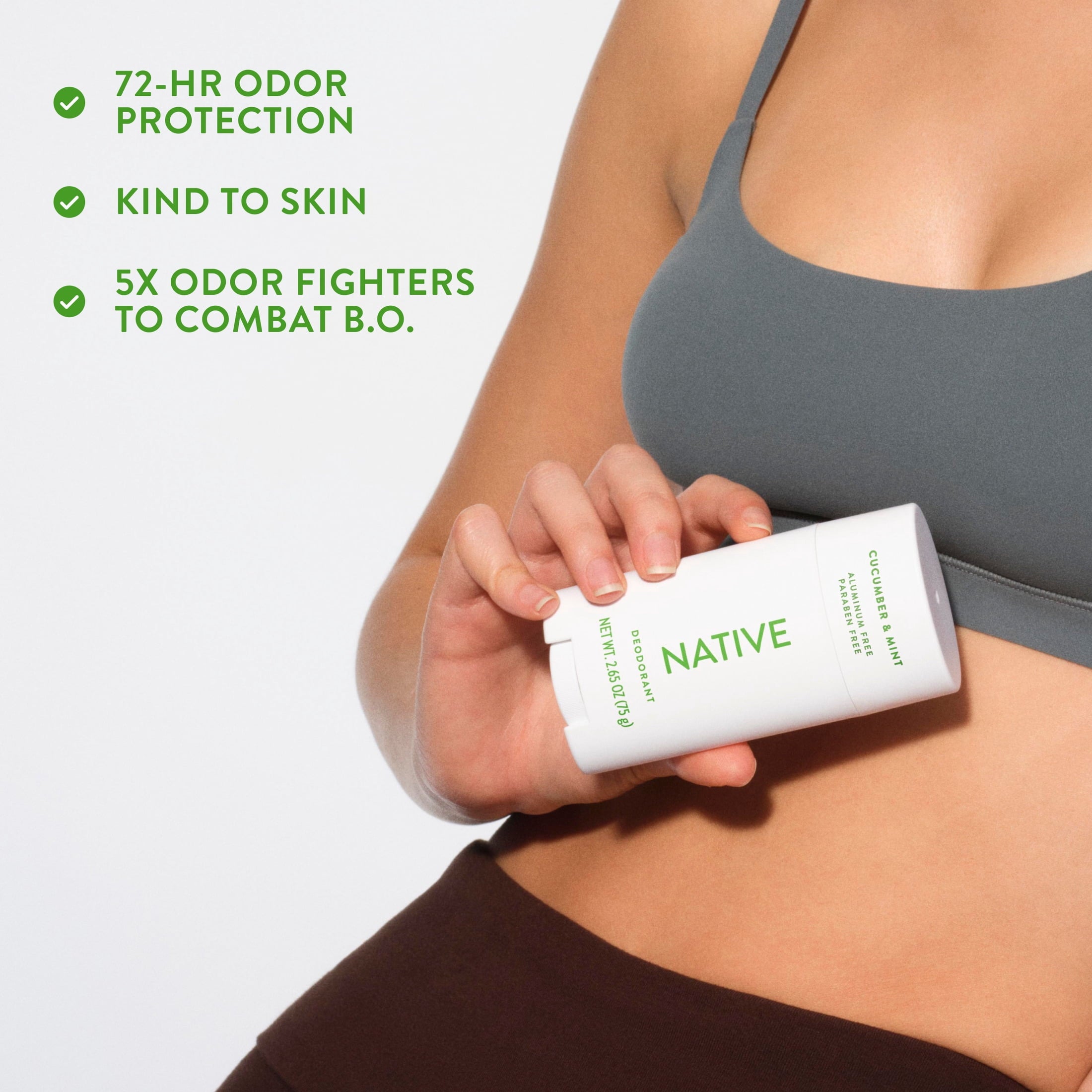 Deodorant, Aluminum Free, Cucumber &amp; Mint, for Women and Men, 2.65 oz