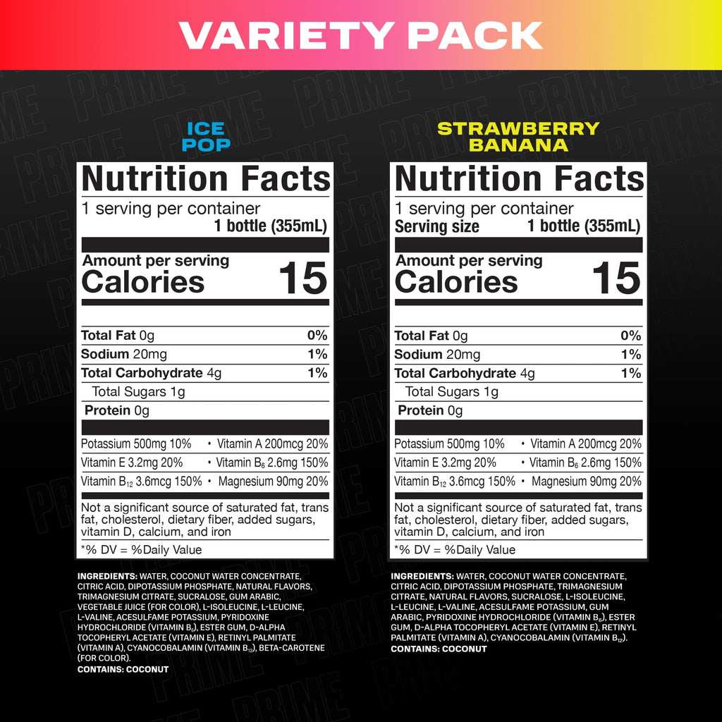 Sports Drink, Duo Pack, Ice Pop, Strawberry Banana, 12 fl oz, 8 Pack, Bottles