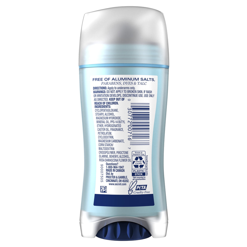 Aluminum Free Deodorant for Women, Rose, 2.4 oz, Pack of 3