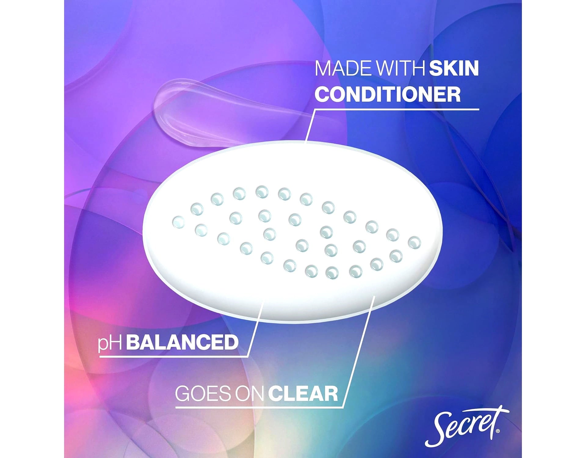 Antiperspirant &amp; Deodorant Invisible Solid Cool Waterlily, 72HR Breathable Sweat &amp; Odor Protection, 2.6 OZ