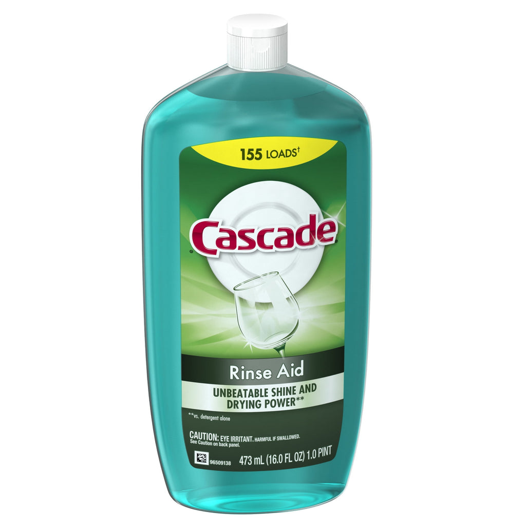 Rinse Aid, Dishwasher Rinse Agent, Original Scent, 16 Fl Oz