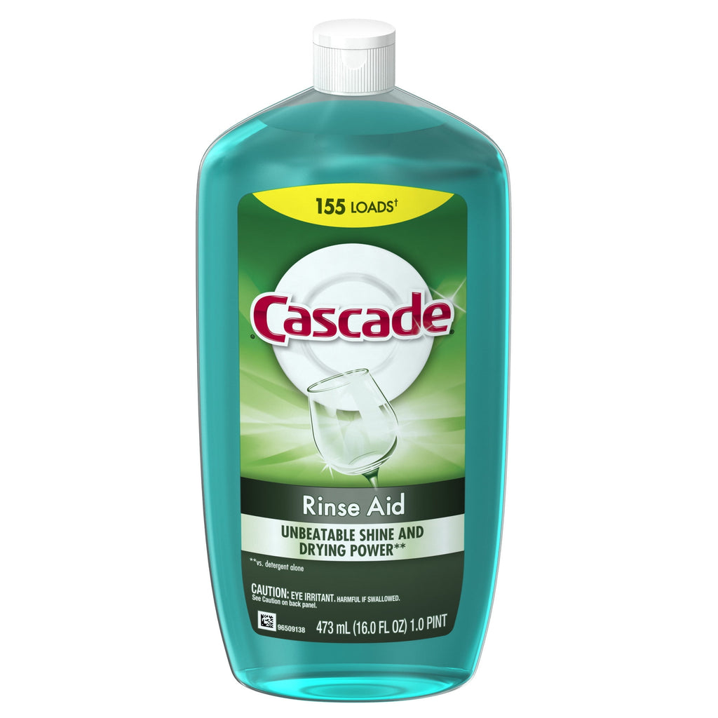Rinse Aid, Dishwasher Rinse Agent, Original Scent, 16 Fl Oz