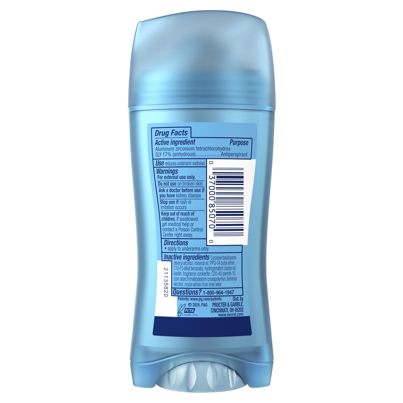 Fresh Antiperspirant Deodorant Invisible Solid for Women, Nectarine, 2.6 oz