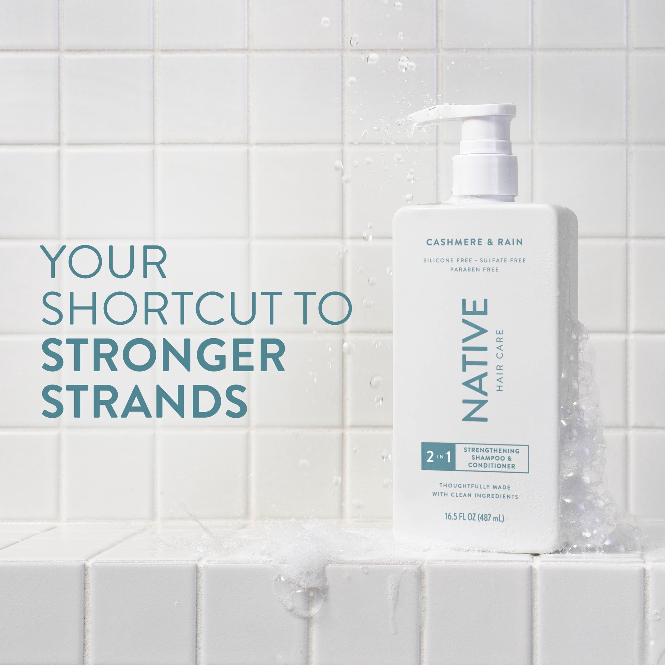 Strengthening 2-in-1 Mens Shampoo and Conditioner Cashmere and Rain 16.5 fl oz