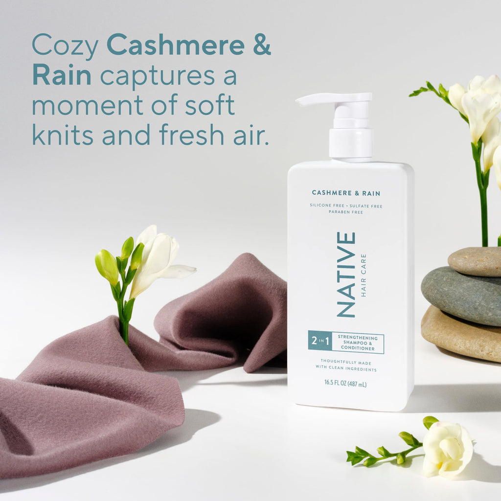 Strengthening 2-in-1 Mens Shampoo and Conditioner Cashmere and Rain 16.5 fl oz