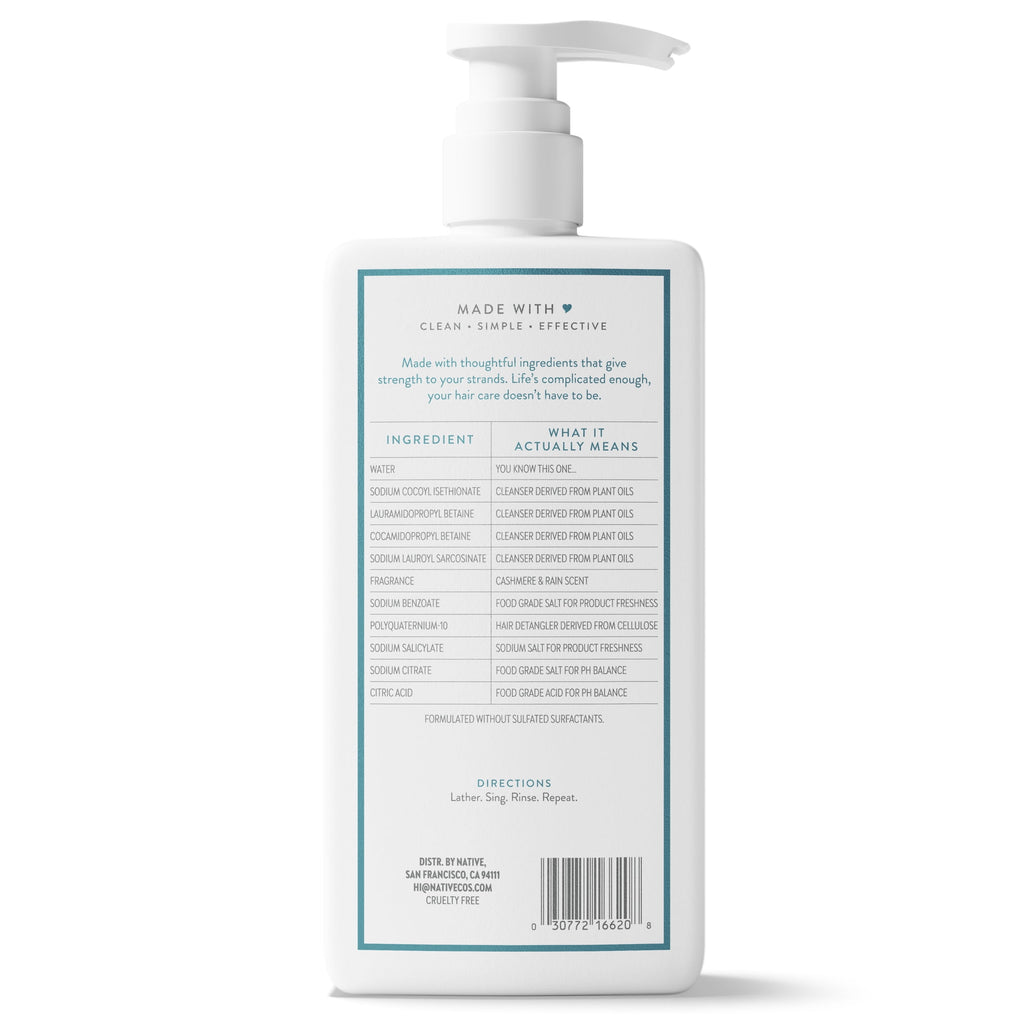 Strengthening 2-in-1 Mens Shampoo and Conditioner Cashmere and Rain 16.5 fl oz