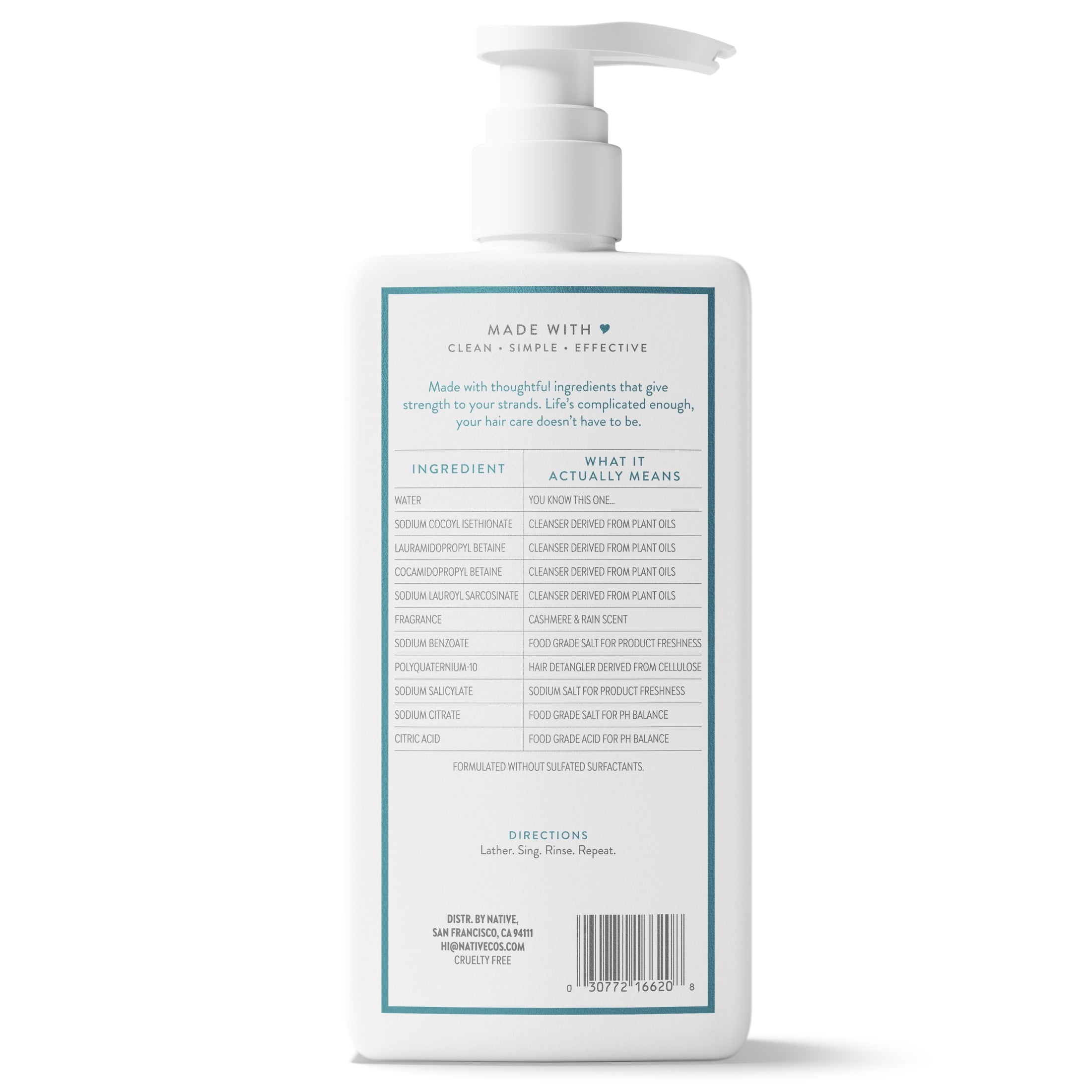 Strengthening 2-in-1 Mens Shampoo and Conditioner Cashmere and Rain 16.5 fl oz