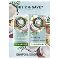 Moisturizing Shampoo and Conditioner Set, Coconut Water and Jasmine, 27 fl oz