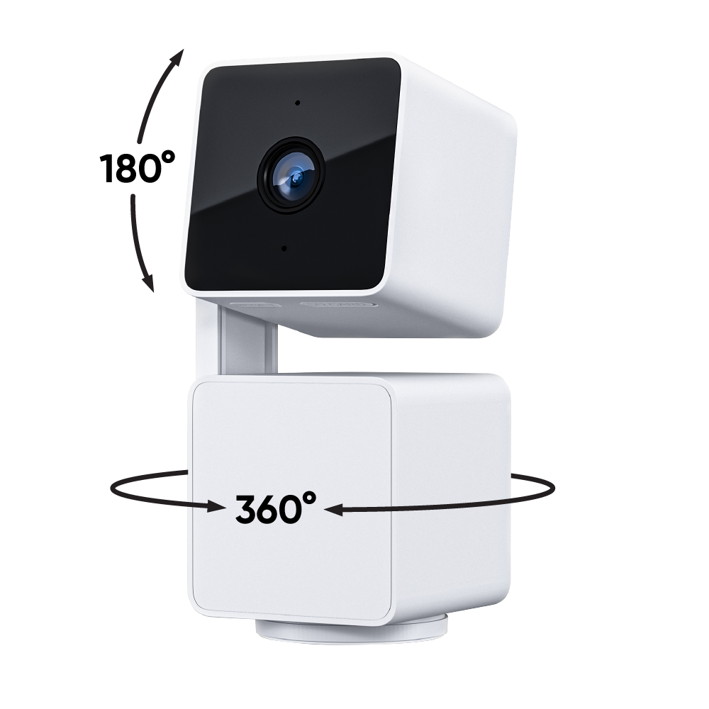 Cam Pan v3 Indoor/Outdoor Wired Security Camera with Pan/Tilt/Zoom - White