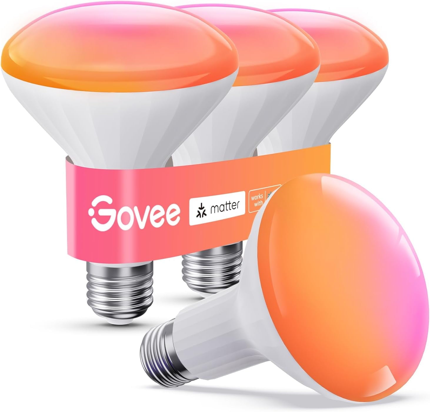 E26 Smart LED Colored Light Bulbs (4pack)