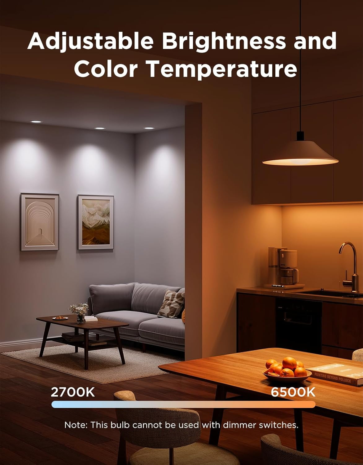 E26 Smart LED Colored Light Bulbs (4pack)