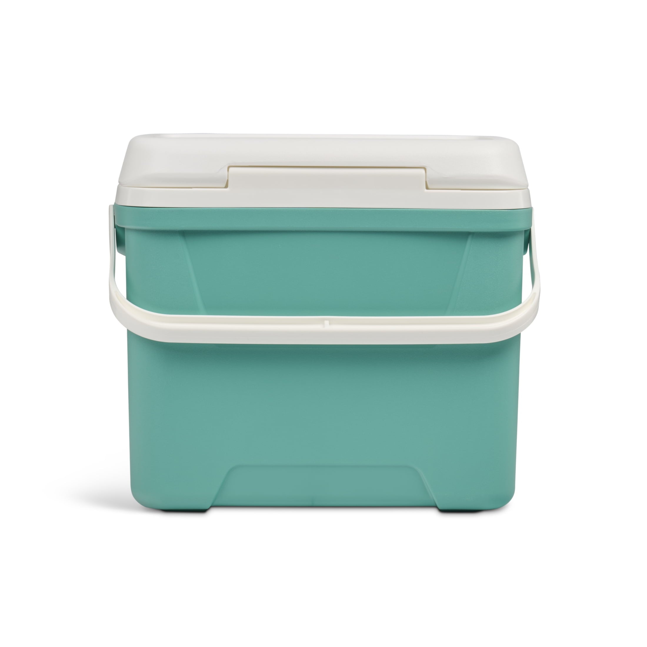 28 QT Laguna Hard-Sided Ice Chest Cooler, Aqua Blue and White