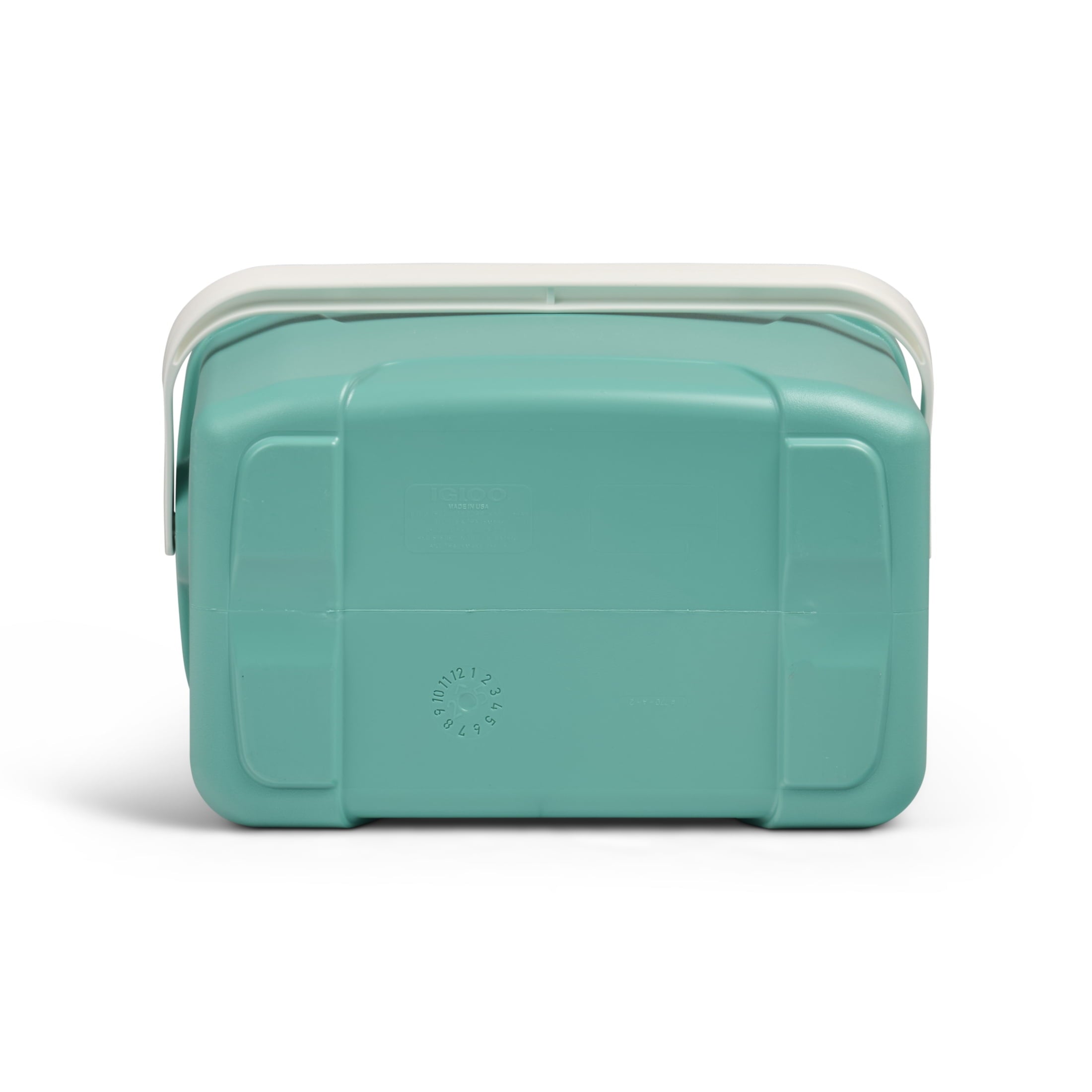 28 QT Laguna Hard-Sided Ice Chest Cooler, Aqua Blue and White