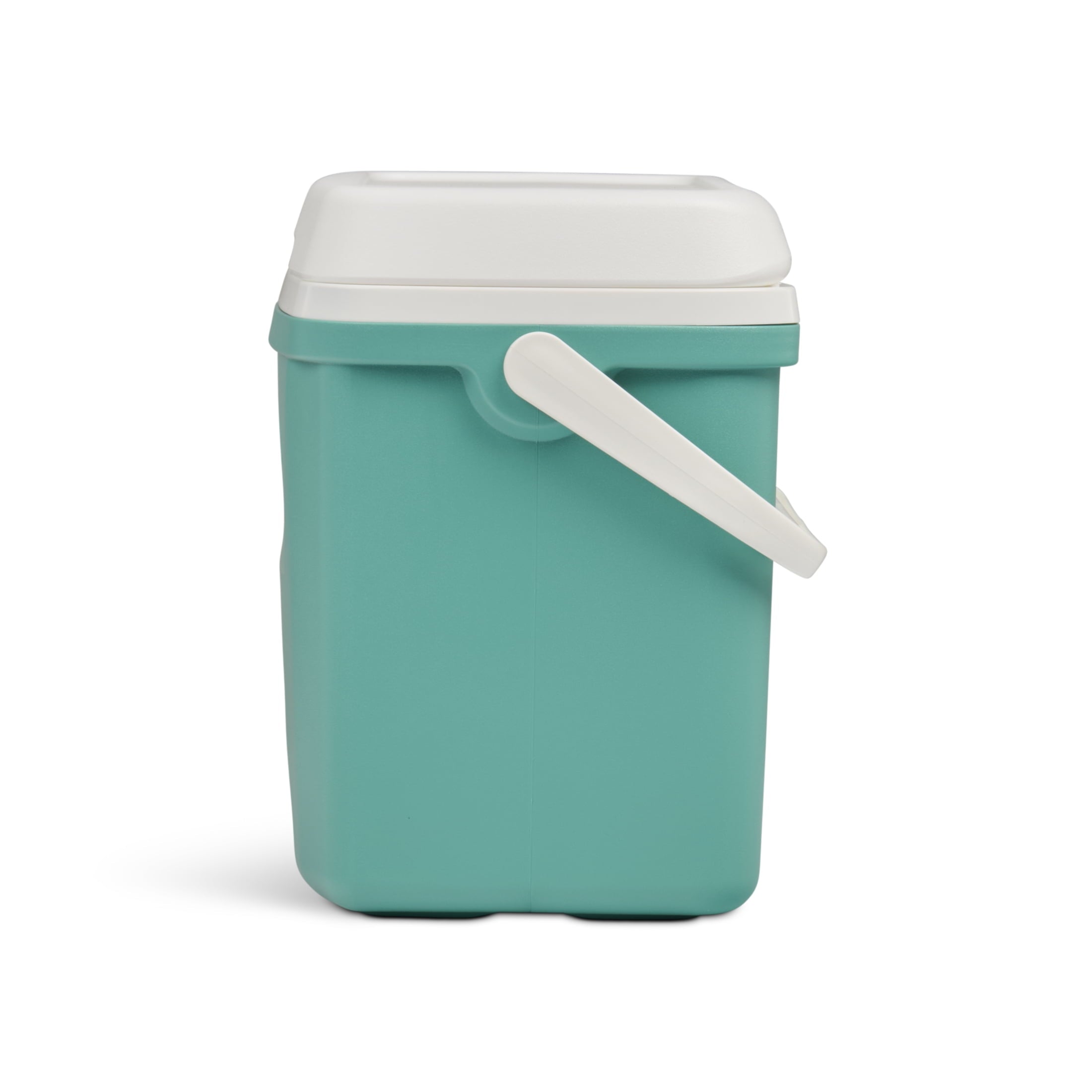 28 QT Laguna Hard-Sided Ice Chest Cooler, Aqua Blue and White