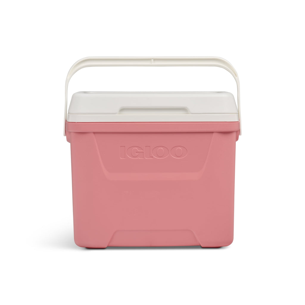 28 QT Laguna Hard-Sided Ice Chest Cooler, Aqua Blue and White