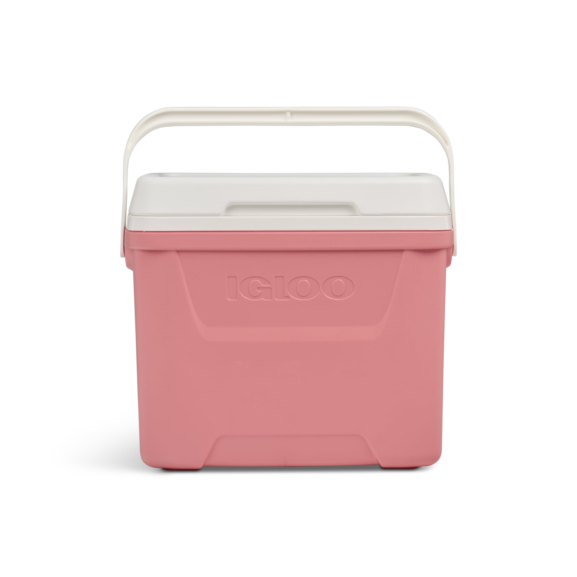 28 QT Laguna Hard-Sided Ice Chest Cooler, Aqua Blue and White