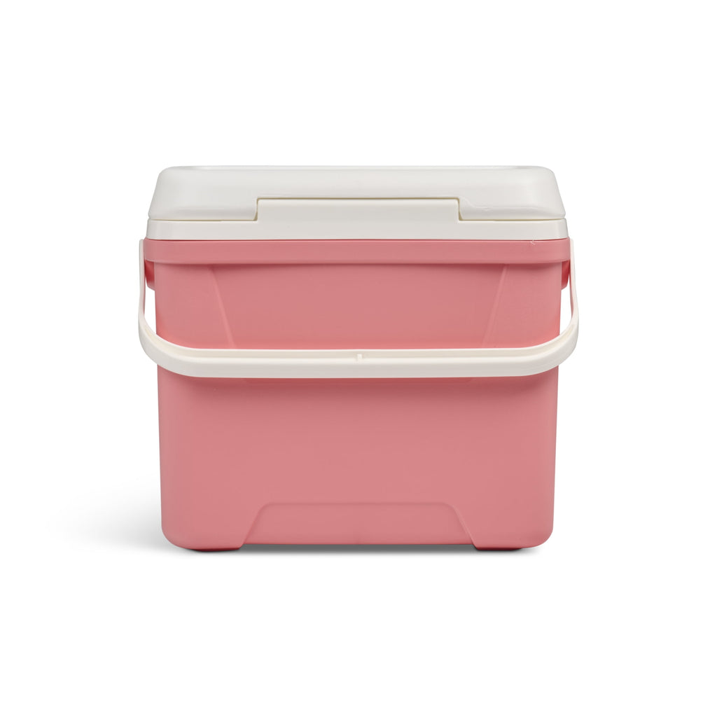 28 QT Laguna Hard-Sided Ice Chest Cooler, Aqua Blue and White