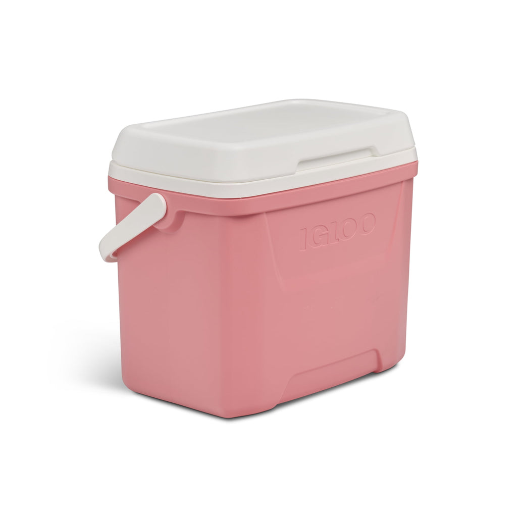 28 QT Laguna Hard-Sided Ice Chest Cooler, Aqua Blue and White