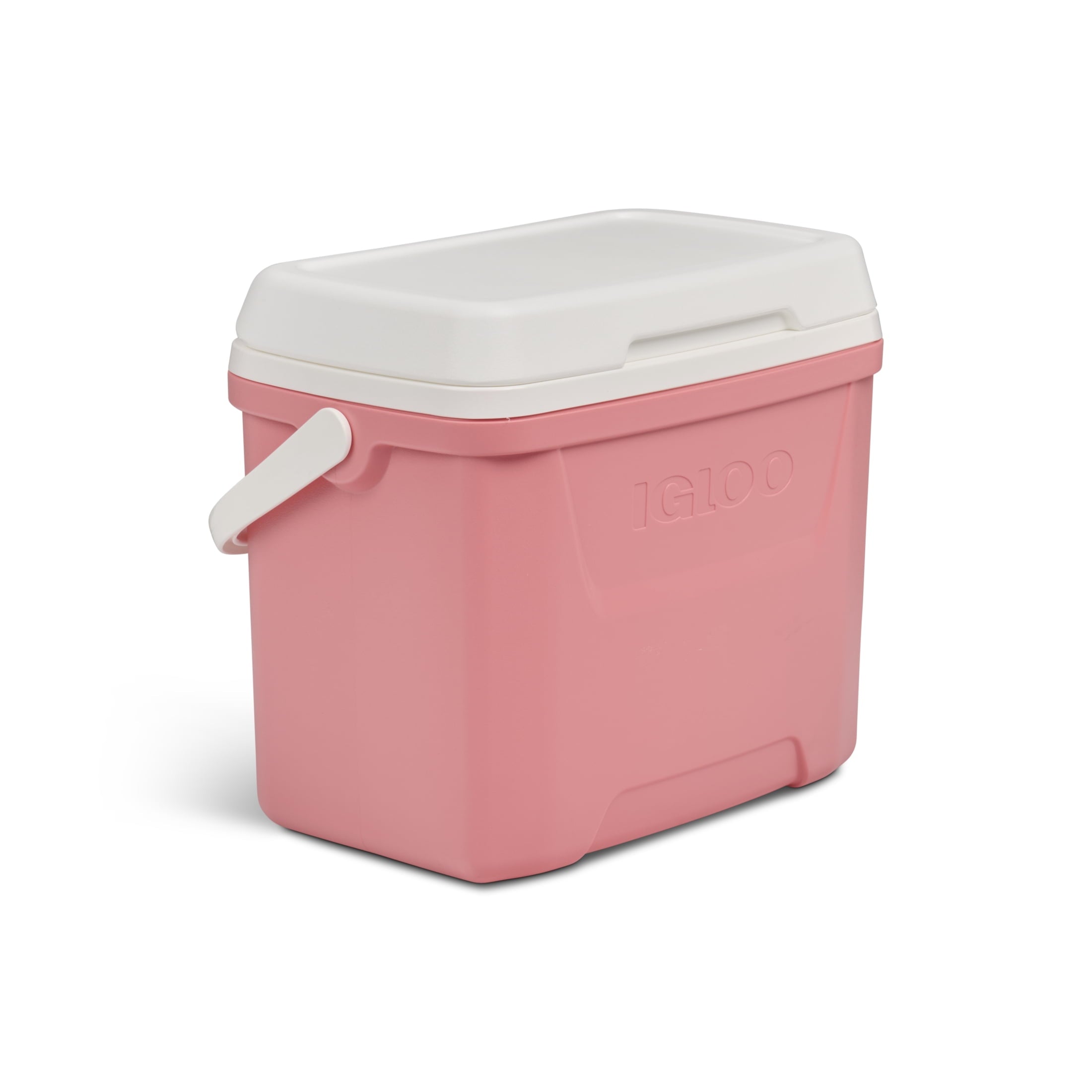 28 QT Laguna Hard-Sided Ice Chest Cooler, Aqua Blue and White
