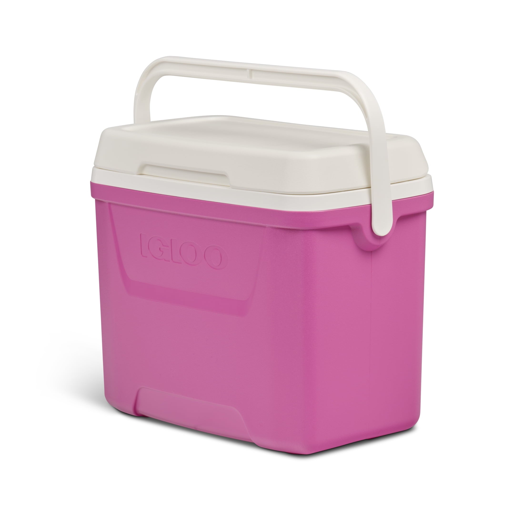 28 QT Laguna Hard-Sided Ice Chest Cooler, Aqua Blue and White