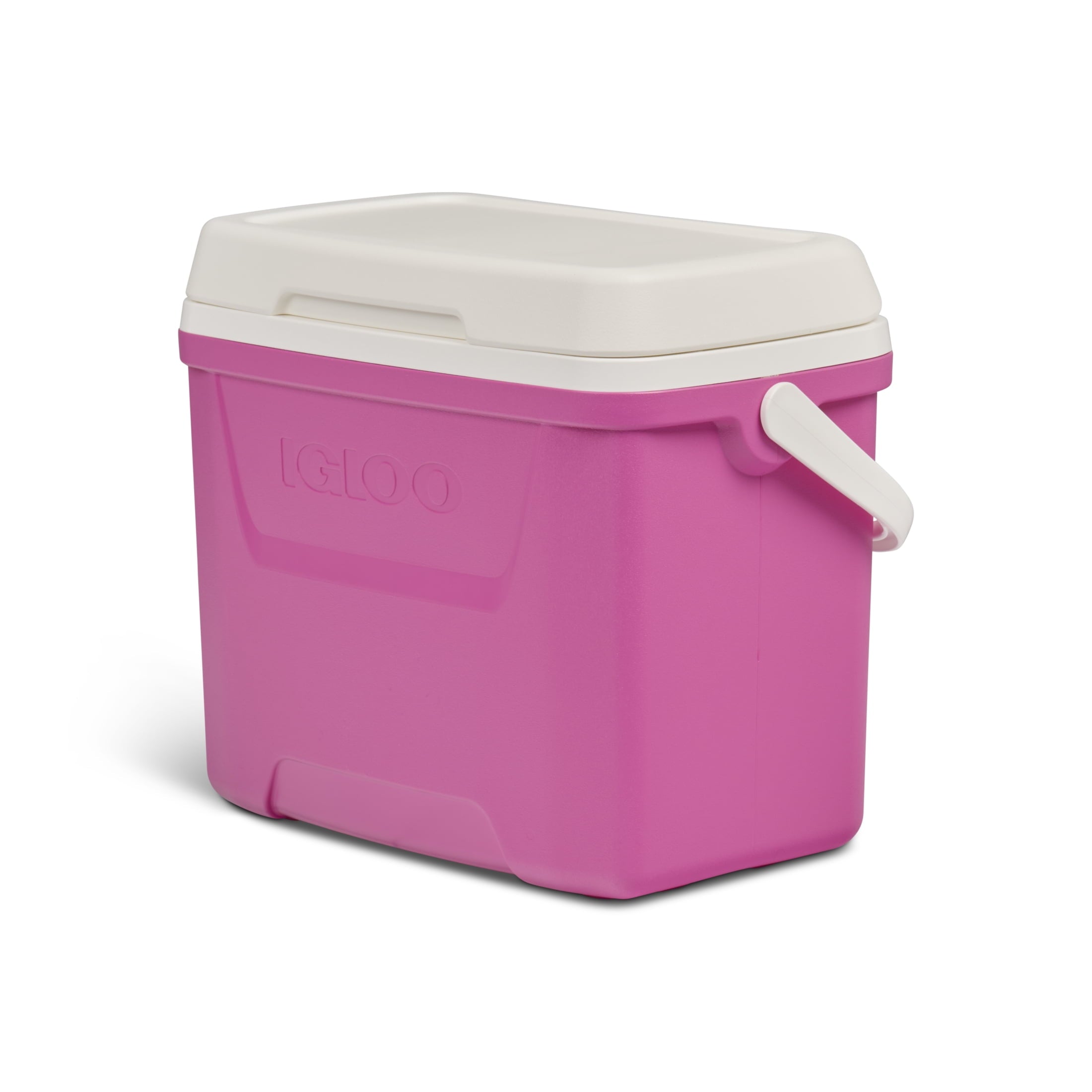 28 QT Laguna Hard-Sided Ice Chest Cooler, Aqua Blue and White