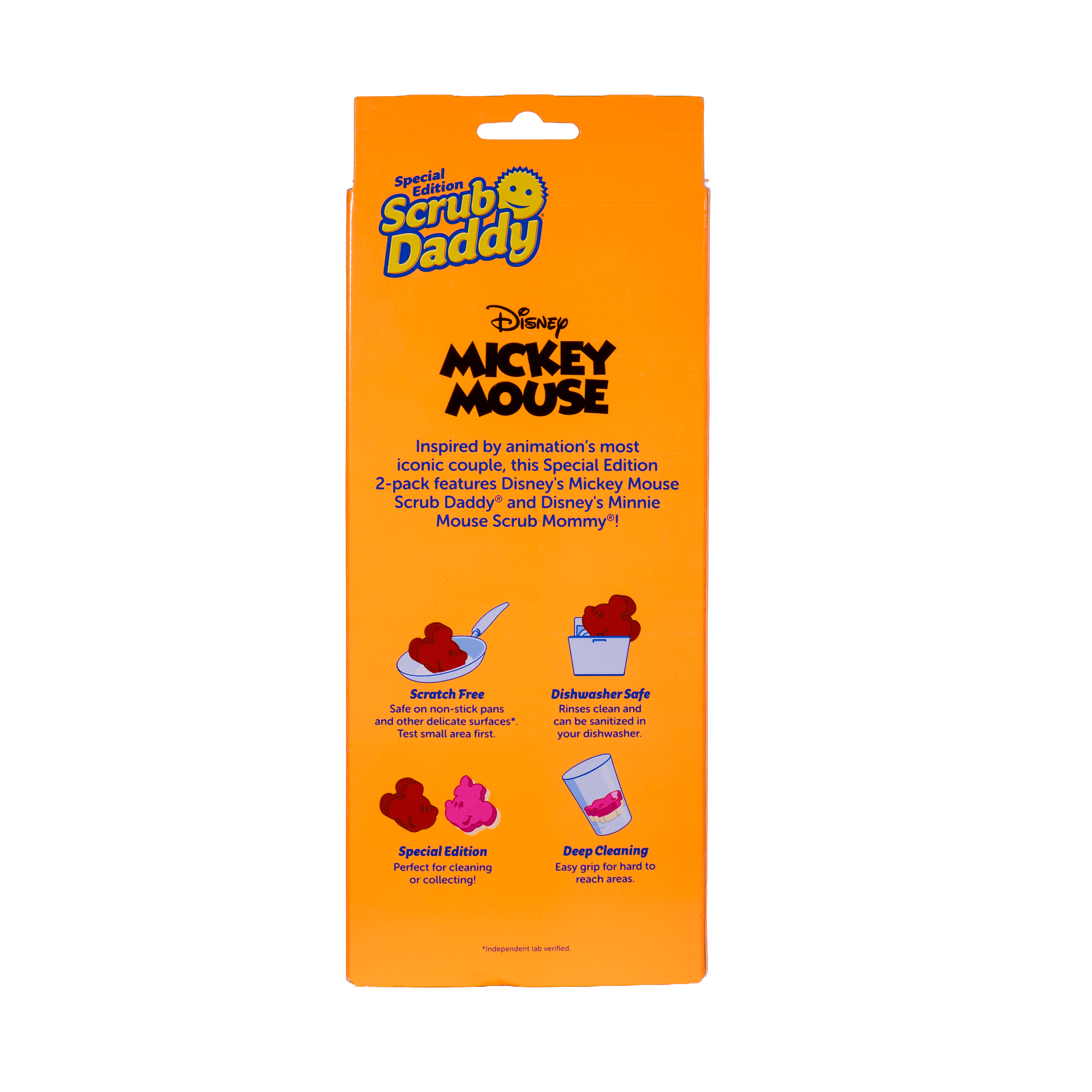 Disney Mickey &amp; Minnie Mouse Non-Scratch Cleaning Sponges, 2-Pack
