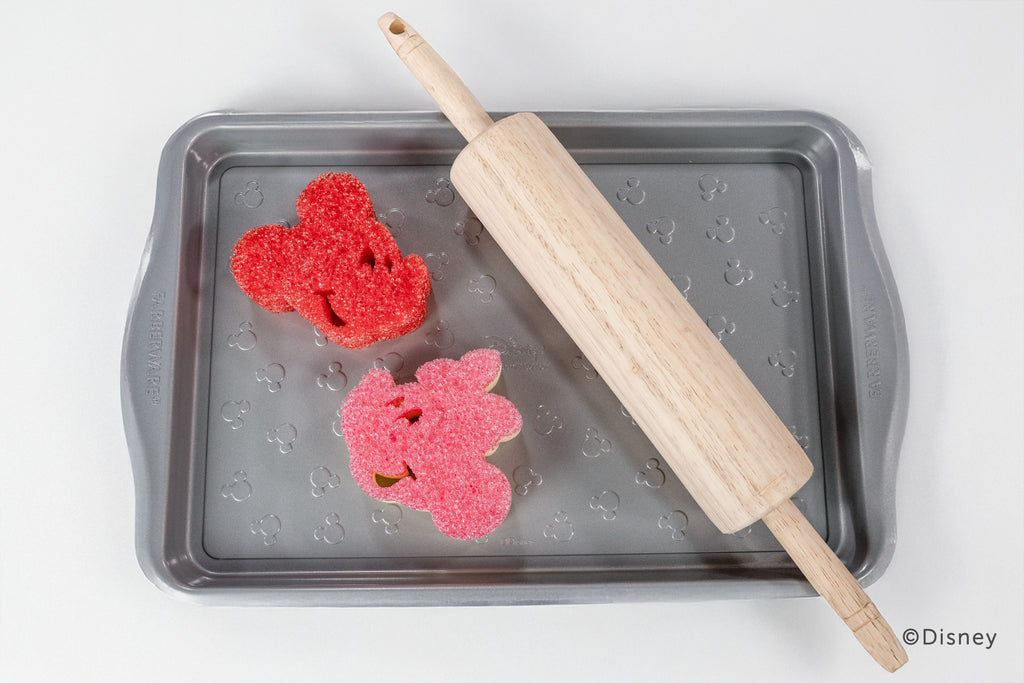 Disney Mickey &amp; Minnie Mouse Non-Scratch Cleaning Sponges, 2-Pack