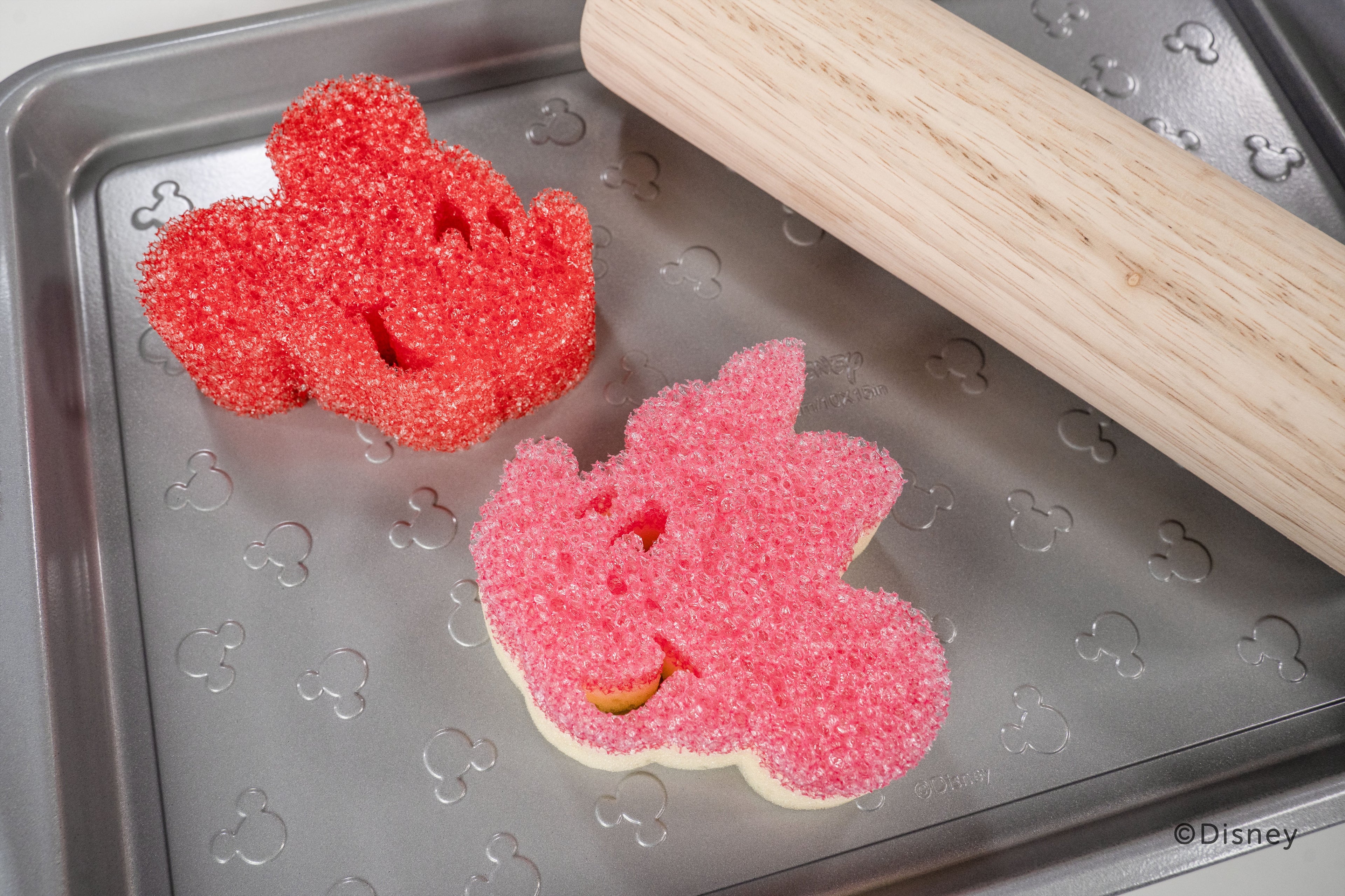 Disney Mickey &amp; Minnie Mouse Non-Scratch Cleaning Sponges, 2-Pack