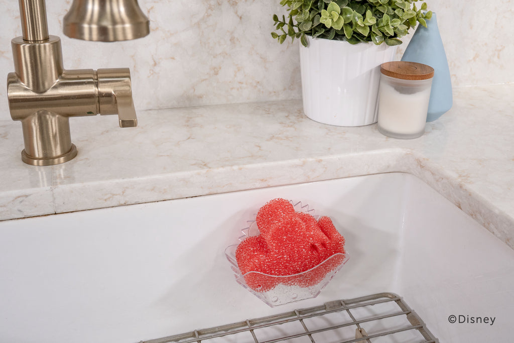Disney Mickey &amp; Minnie Mouse Non-Scratch Cleaning Sponges, 2-Pack
