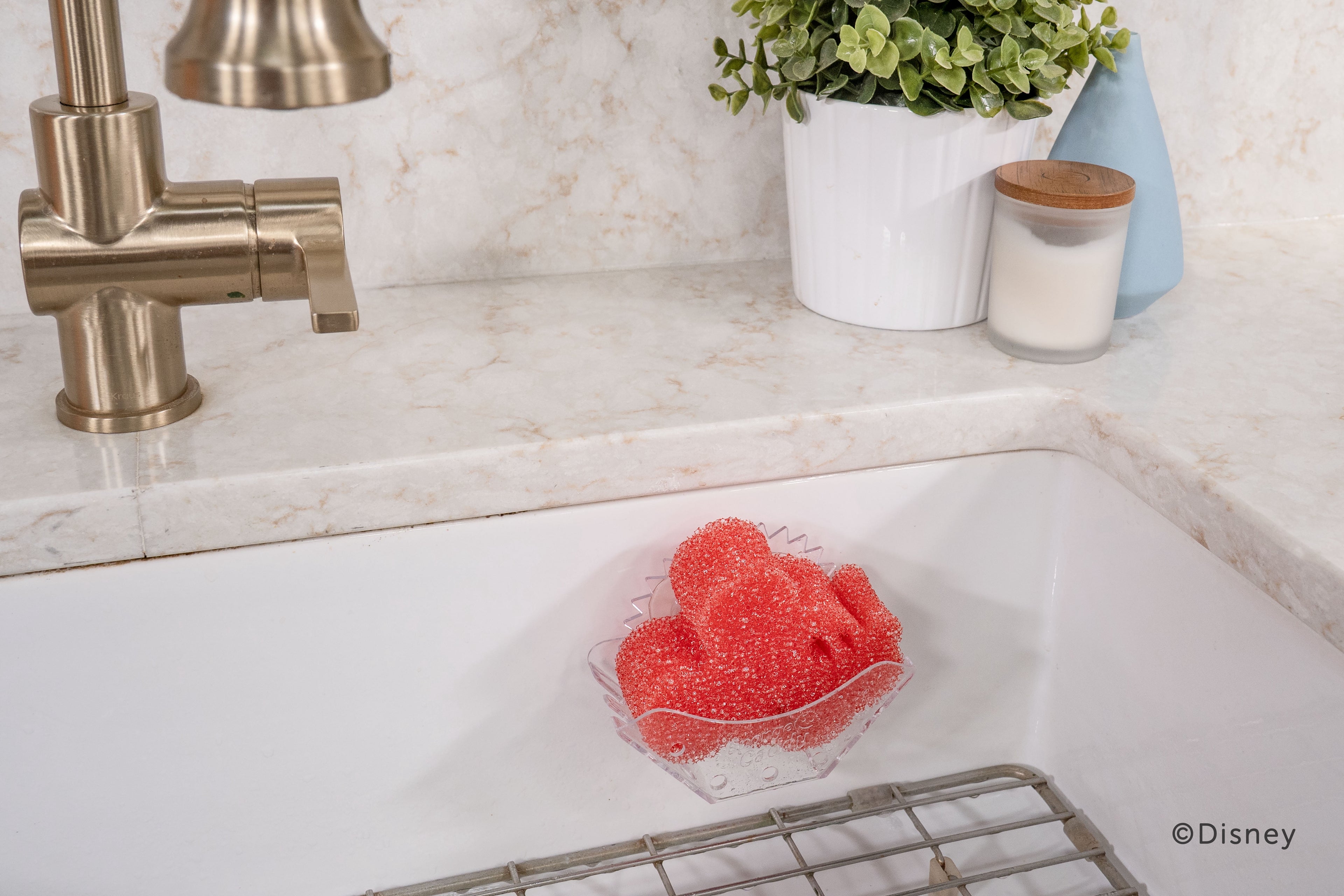 Disney Mickey &amp; Minnie Mouse Non-Scratch Cleaning Sponges, 2-Pack