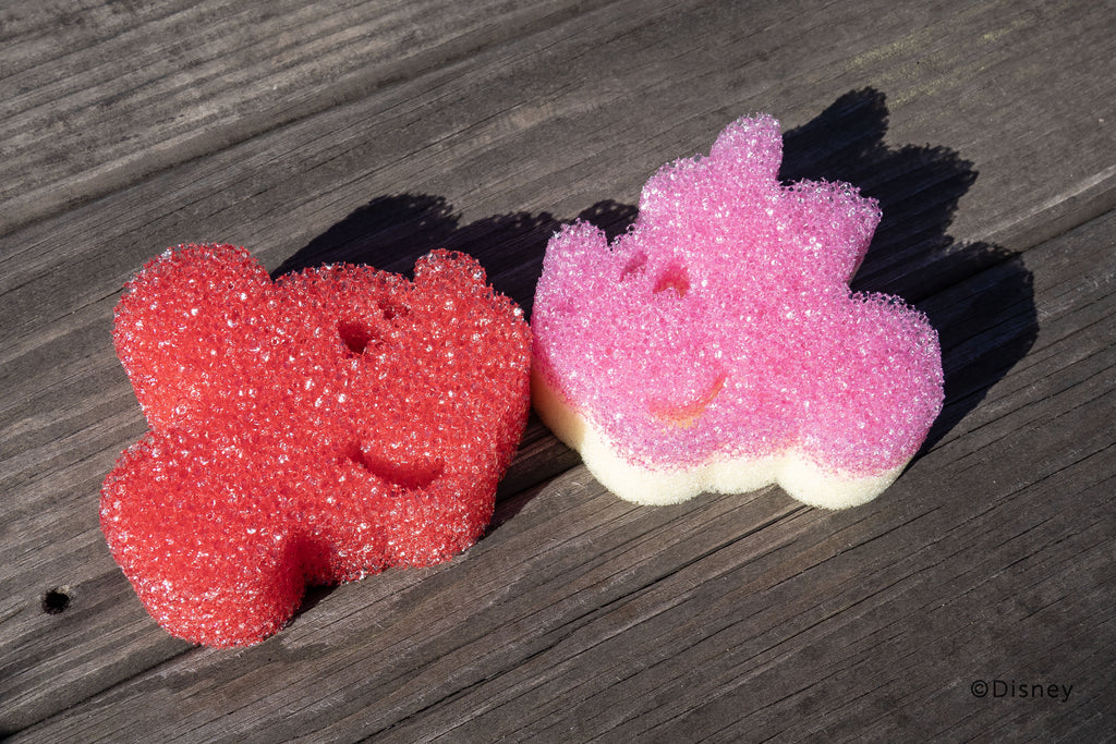Disney Mickey &amp; Minnie Mouse Non-Scratch Cleaning Sponges, 2-Pack