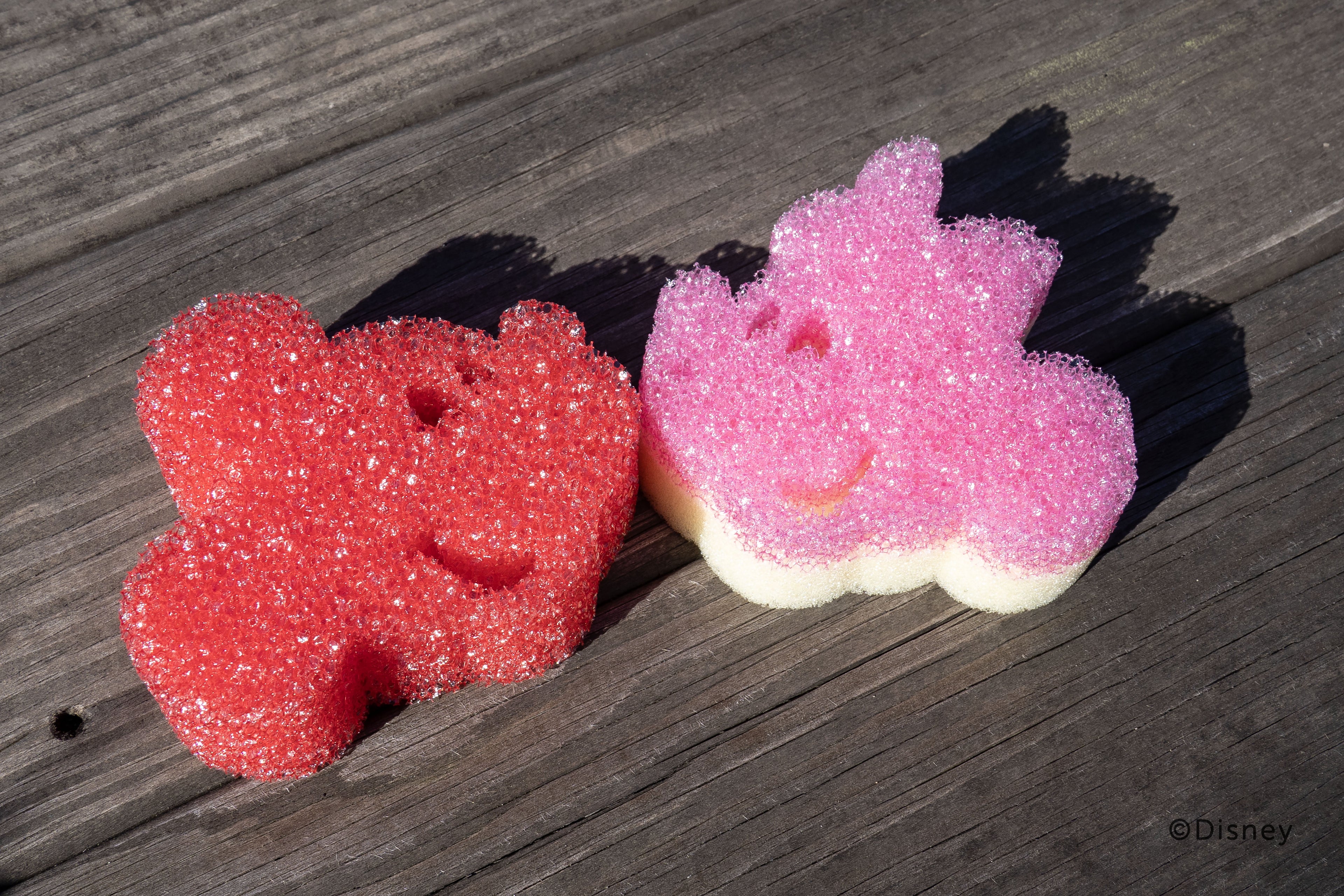Disney Mickey &amp; Minnie Mouse Non-Scratch Cleaning Sponges, 2-Pack