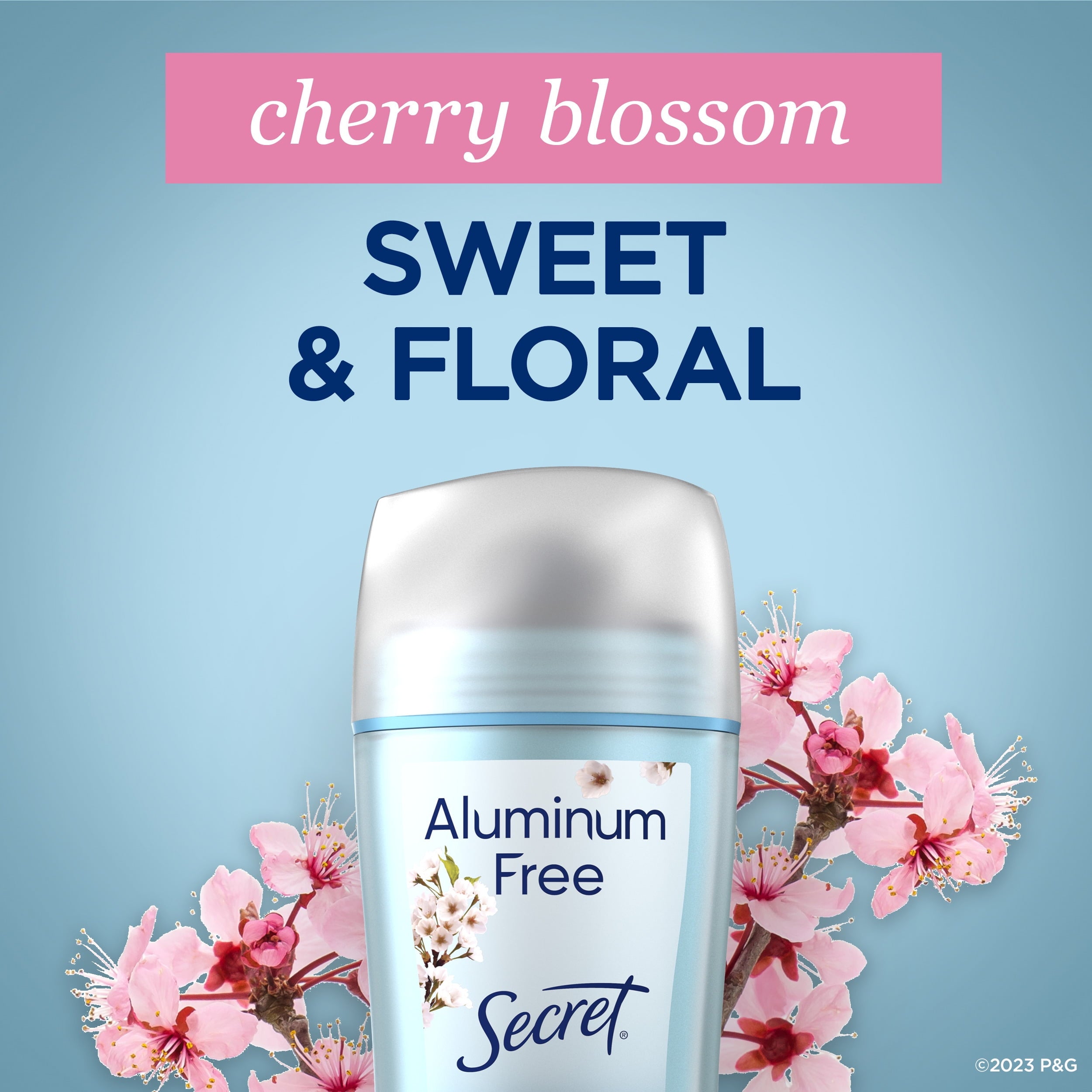Aluminum Free Deodorant for Women, Cherry Blossom, 2.4 oz