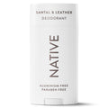 Aluminum Free Deodorant For Men, 72 Hour Solid Deodorant Stick, Santal &amp; Leather, 3.1oz
