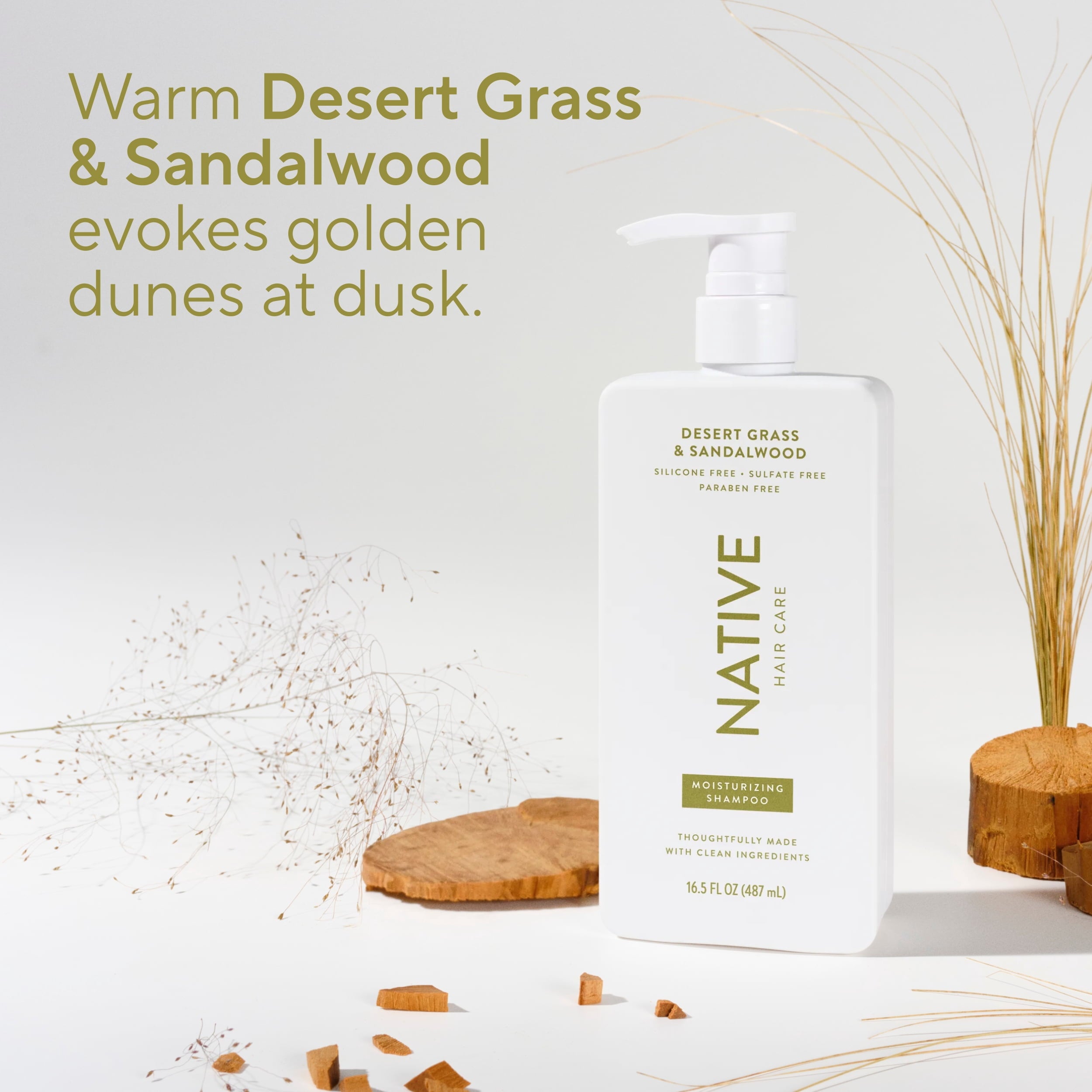 Moisturizing Shampoo Desert Grass and Sandalwood 16.5 fl oz