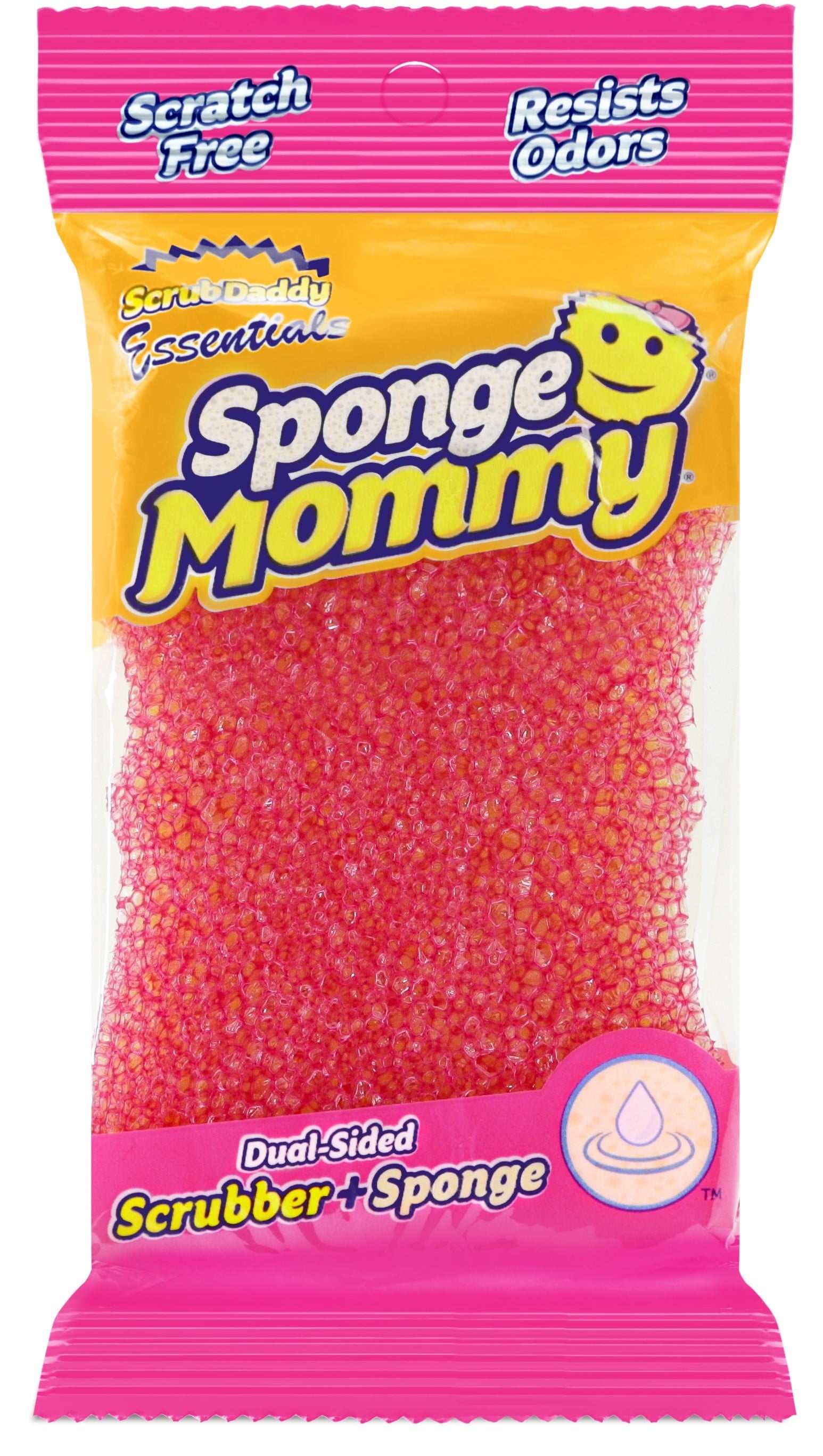 Essentials Cleaning Mommy, Scrubbing Pad, Pink, 1 Count
