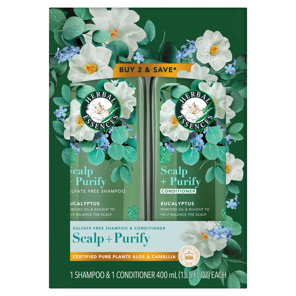 Scalp + Purify Eucalyptus Shampoo and Conditioner Dual Pack, 13.5 fl oz Each
