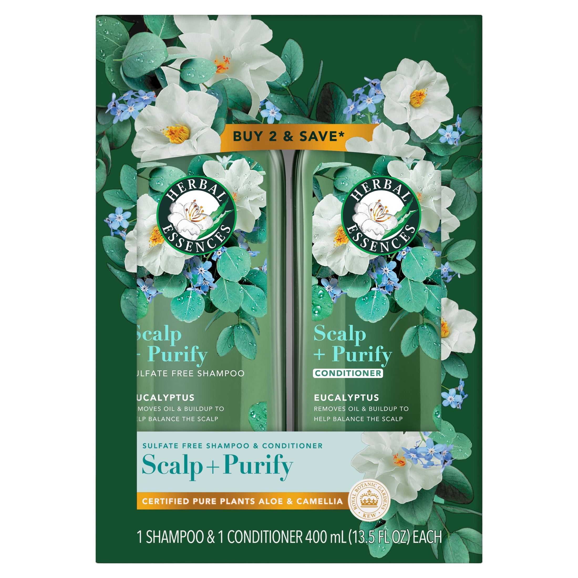 Scalp + Purify Eucalyptus Shampoo and Conditioner Dual Pack, 13.5 fl oz Each
