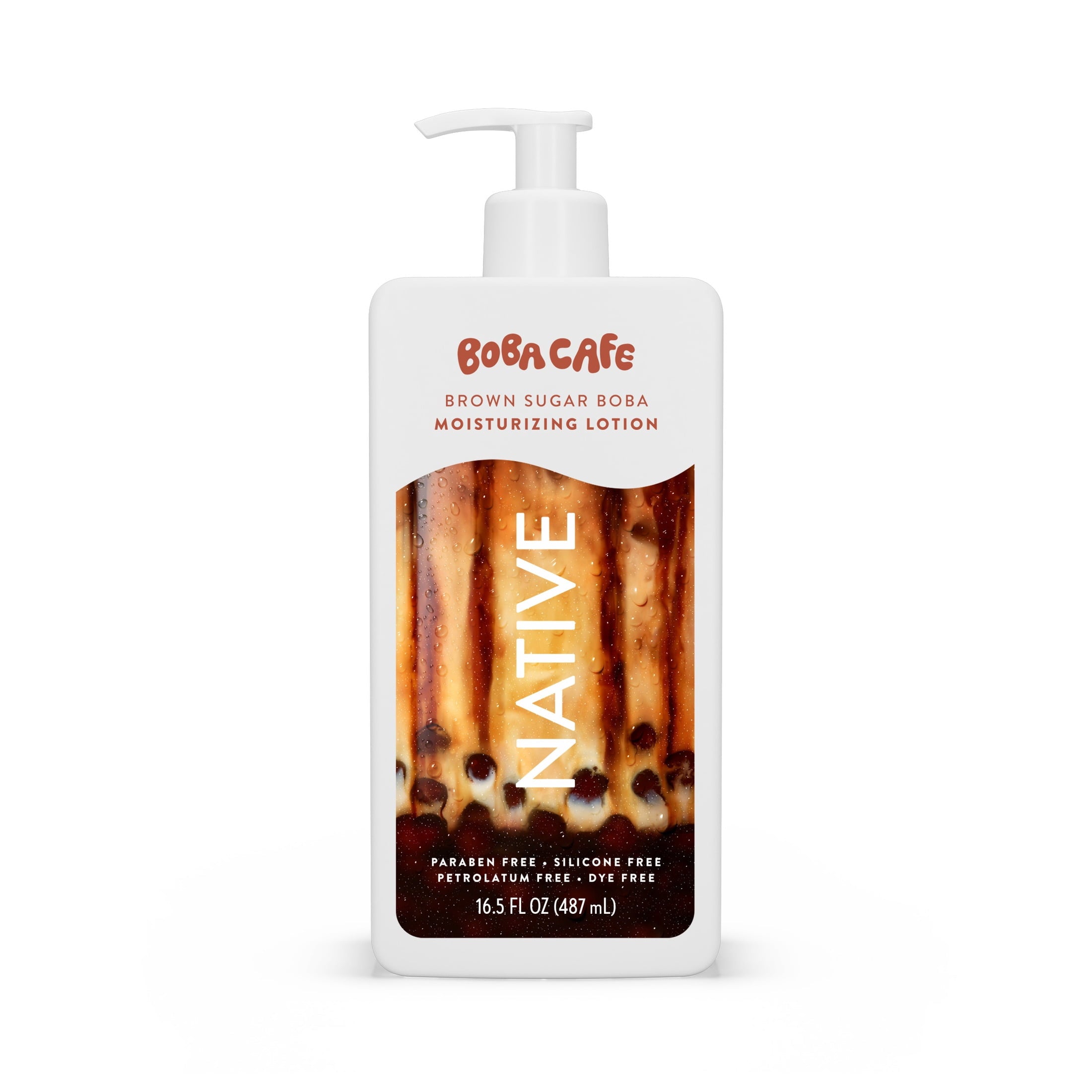 Moisturizing Body Lotion, Limited Edition Brown Sugar Boba, Silicone Free for Women and Men, Boba Café, 16.5 oz