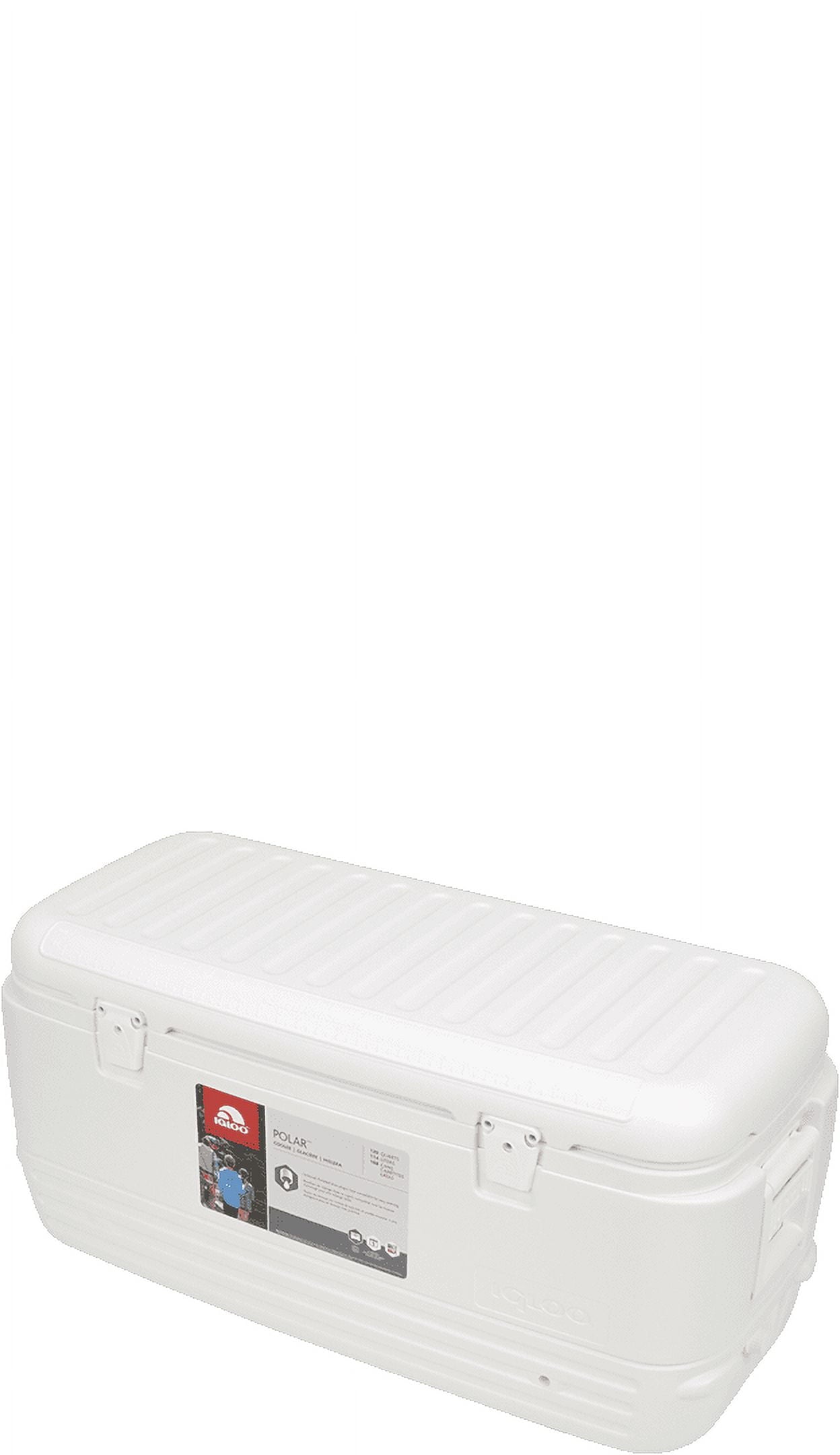 120 qt. Quick &amp; Cool Polar Ice Chest Cooler, White