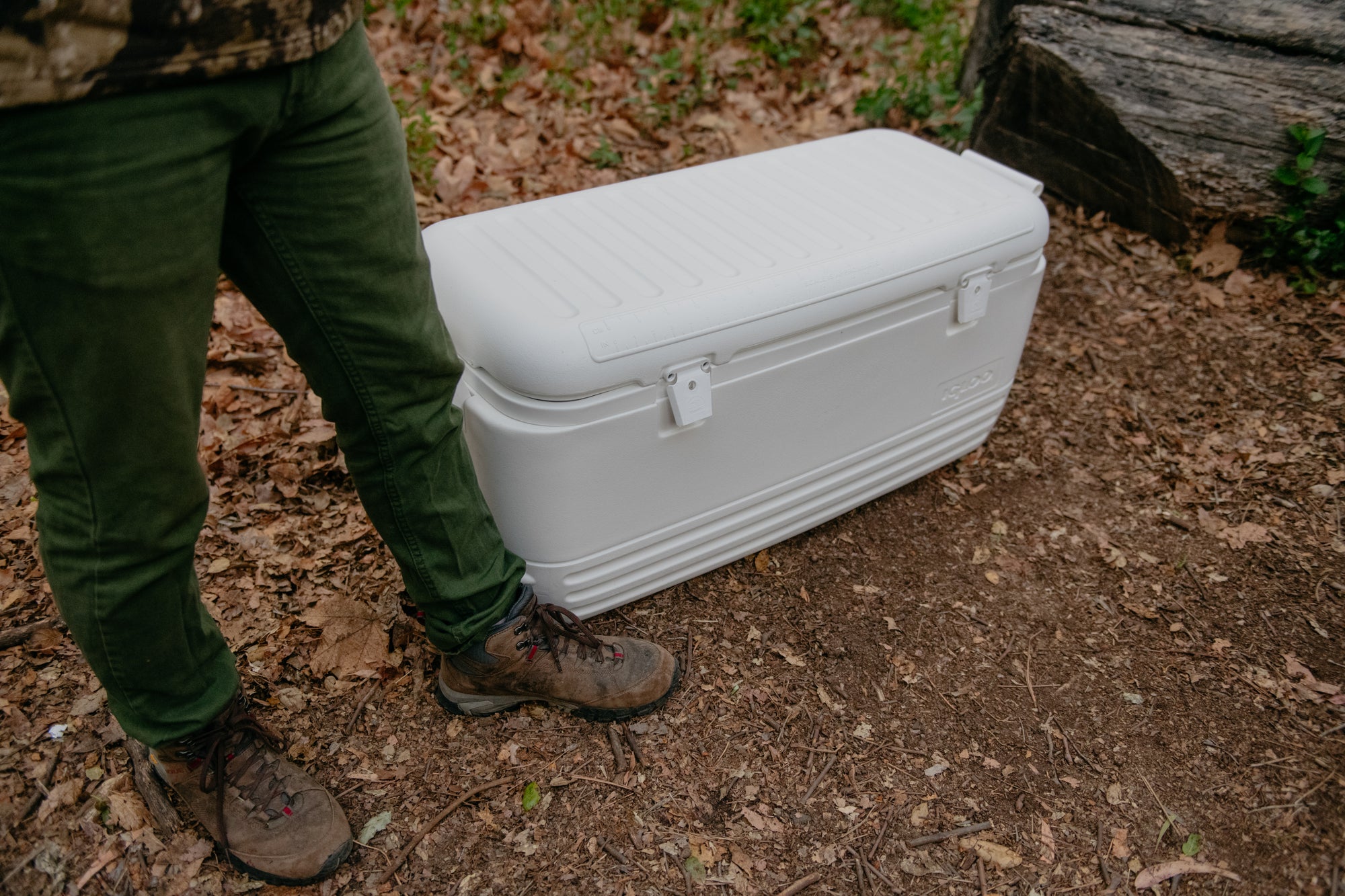 120 qt. Quick &amp; Cool Polar Ice Chest Cooler, White