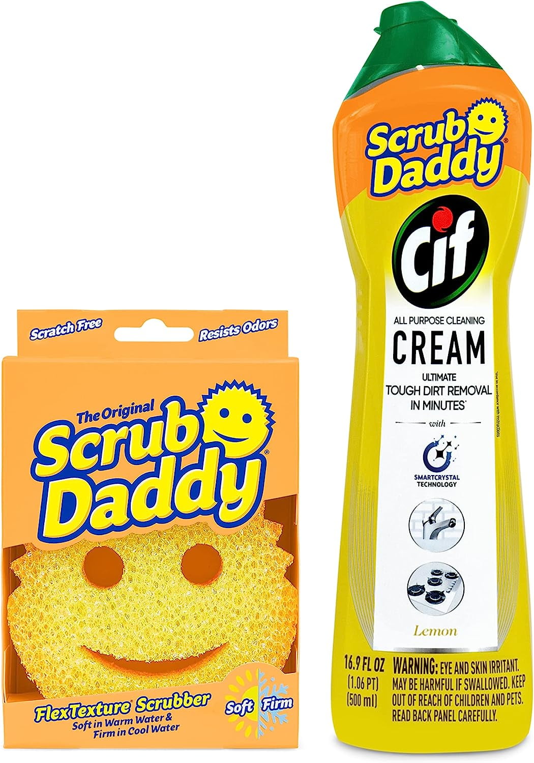 Nonscratch Plastic Dishwashing Scrubbers, Lemon Multi Surface Cleaning